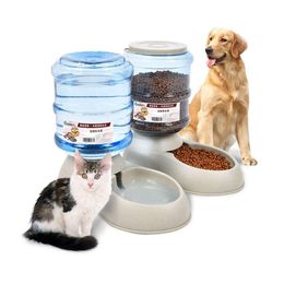 Feeding 3.8L Automatic Pet Feeder Large Capacity Cat Water Fountain Plastic Pet Cat Dog Water Bottle Feeding Bowls Water Dispenser