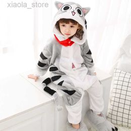 Pajamas Children Kigurumi Pajamas Kids Baby Animal Overalls Jumpsuit Onesie Cat Pajama Sleepwear Girls Cosplay Pyjama Pijamas