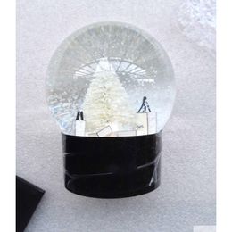 Christmas Decorations Cclassics Snow Globe With Tree Inside Car Decoration Crystal Ball Special Novelty Gift Box Drop Delivery Home Dh8C7