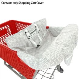 Stroller Parts Accessories Accessories 2 In 1 Washable Trolley Protection Comfortable Safety Shopping Cart Cover Phone Foldable For Baby High Chair 230427