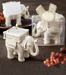 Candle Holder Wedding Favor Home Decor Lucky Elephant Tea Light Candle Holder Resin Candlestick for Home6649527