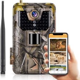 Hunting Cameras Outdoor 2G SMS MMS P Email Cellular 4K HD 20MP 1080P Wildlife Waterproof Trail Camera Po Traps Game Cam Night Vision 231124