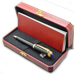 Roadster De CT Classic Ballpoint Pen Fish Scale Brushed Metal Texture Writing Smooth Unique Luxury Gift Refills Plush Pouch