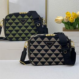 Designer bags Triangle Crossbody bag shoulder bags wallet leather Messenger handbags men or women purse card holder2522