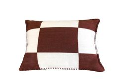 Letter Knitted cashmere wool plaid pillow case Home Sofabed Throw orange cushion covers261o7584377