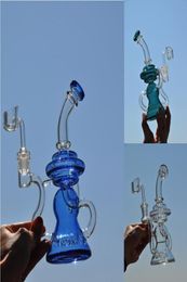 78 inch 3 Colours Glass bong dual Perc recycler perc glass Water pipe big oil rigs recycler glass bong dab rig banger8269806