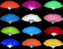 2022 new Fluffy Feather Hand Fan Fancy Elegant Props Phantom Party Supplies wedding favor party gift3702757