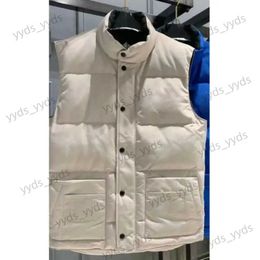 Men's Vests YICIYA down vest jacket canada brand Luxury High quality Standing collar new 90 white parkas men embroidered coats 2023 fashion T231127