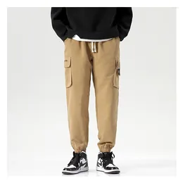 Men's Pants Spring And Autumn Multi-Pockets Trousers For Men Clothing Loose Workwear Casual Baggy Joggers Sweatpants