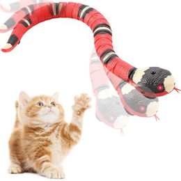Toys Creative Smart Sensing Cat Toys Electric Snake Interactive Toys USB Charging Teasering Toys for Cats Dogs Pet Cat Accessories