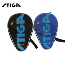 Table Tennis Sets STIGA Black Or Blue Table Tennis Case High Quality Ping Pong Racket Bag Cover With Zipper 231127