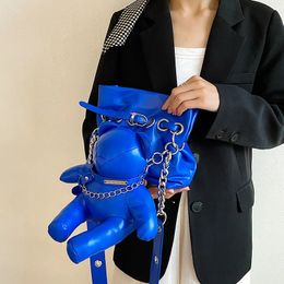 Evening Bags Fashion Bear Shoulder for Women Brand Messenger Bag Luxury Purses and Handbags Designer Satchel Crossbody 231127
