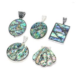 Pendant Necklaces Natural Freshwater Abalone Shell Charm For Jewellery Making DIY Bracelets Earring Necklace Accessories Gift