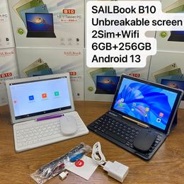 Computer portatile tablet B10 Wifi con doppia fotocamera da 10 pollici Android 13 Tablet da 256 GB 6 GB
