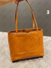 Tote handbag shopping bag portable cowhide brand leather bag with large capacity 2023 new model