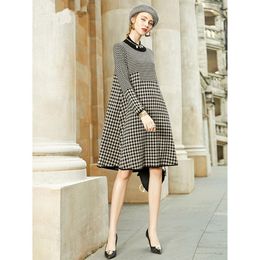 Abiti Donne Donne Black Bird LEACHI MIDI Abito Autunno inverno spesso caldi maglioni casual vintage coreani 2021 Eleganti maglioni di cappotto per bodycon eleganti