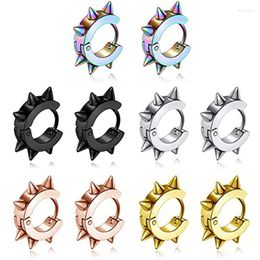 Stud Earrings 5 Pairs Stainless Steel Punk Set Pointed For Men And Women Huggie Hoop Hypoallergenic