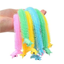 Decompression Toy Tpr Relief Toy Monkey Worm Stretch String Fidget Funny Pl Vent Toys Noodles Anti Soft Glue Elastic Rope Neon Autism Dhqw1