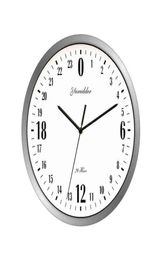 2021 Newest 24 Hour Dial Design 12 Inches Clock Metal Frame Modern Fashion Decorative Round Wall Clock Home Decoration Bar Study H8118885