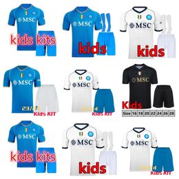 23 24 KVARATSKHELIA Napoli Soccer Jerseys Maglietta OSIMHEN INSIGNE 2023 2024 Naples Politano Di Lorenzo MAGLIA MERTENS VERDI MILIK Kids kit Football Shirts