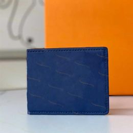 2021 designers wallets cardholder men women short blue long purses fashion Grey flower leather bags High Quality zipper clutched h249H