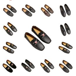 Autumn Designer Men Casual Loafers Office Luxury Brand Comfort Driving Shoes Men's Formal Alligator Genuine Leather Slip-on Dress Shoes size 38-46