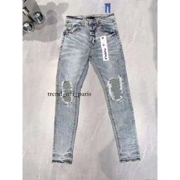 Purple Jeans Designer Jeans Men Designer Jeans for Men Women Pants Purple Brand Jeans Summer Hole 2023 New Style Embroidery Self Cultivation 660