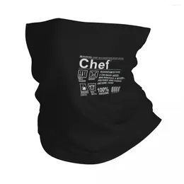 Scarves Funny Cooking Skull Knife Bandana Neck Cover Printed Cook Magic Scarf Multi-use Face Mask Running For Men Women Adult Windproof