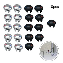 Kitchen Faucets 10pcs Faucet Handle Cold Water Sign Red Blue Label Decoration Cover Bathroom Mixer Tap Indicate For Handles