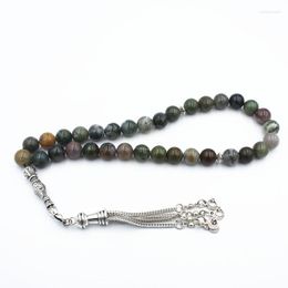 Strand Middle East Beads Bracelet Tassel Pendant 33 Prayer Islam Muslim Tasby Muhammad Rosary Agate Bracelets