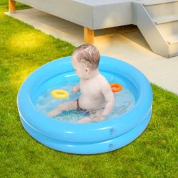 Sand Play Water Fun Baby Swimming Pool Child Summer Kids Water Toys Inflatable Bath Tub Round Lovely Animal Printed Pool 65x65cm 230427