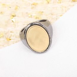 Cluster Rings Vintage Brand Women's Ring Electroplate Luxury Jewellery For Women High Quality Lady Party Designer Copper Fashion