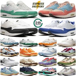 air max 1 patta Herren Damen Laufschuhe Amsterdam Anniversary Aqua Green Orange Bacon Bred Daisy Elephant Have a Day Hyper Pink London Herren Sneaker Outdoor-Sneaker