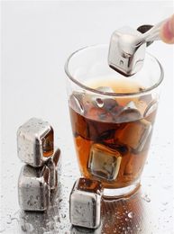 Metal Stainless Steel Reusable Ice Cubes Chilling Stones for Whiskey Wine Bar KTV Supplies Magic Wiskey Wine Beer Cooler In Bulk413917759