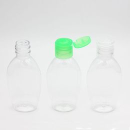 50ml Instant Hand Sanitizer Bottle Empty Hand Wash Bottles PET Plastic Bottle for Disinfectant with Flip Cap Uroui