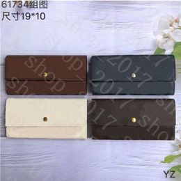 YQ Buttons Wallet Designer Long Wallet Lady Multi style Coin Purse Card holder Women Classic Zipper Pocket Clutch270p