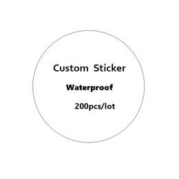 Customised Circle Logo Gift Decoration Adhesive Labels Printed Colourful Coated Paper Vinyl Transparent Holographic Stickers