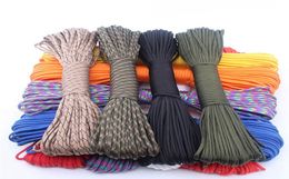 250 Colors Paracord 550 Rope Type III 7 Stand 100FT 50FT Paracord Cord Rope Survival kit Whole7062310