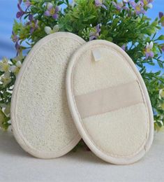 Soft Exfoliating Natural Loofah Sponge Strap Bath Handle Pad Shower Massage Scrubber Brush Skin Body Bathing Spa Washing Accessori4246589