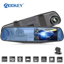 Other Electronics ADDKEY Car Dvr 43 Inch Camera Full HD 1080P Automatic Camera Rear View Mirror With DVR And Camera Recorder Dashcam Car DVRs J230427