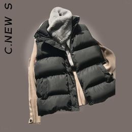 Waistcoats C.New S Women Jacket Sleeveless Down Coat Vest Coat Winter Jackets Stylish Cotton Jacket Portable Parkas Basic Waistcoat Tops