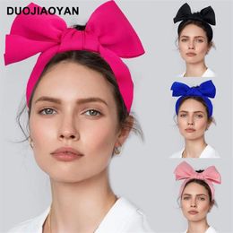 Summer dopamine hair accessories three-dimensional oversized bow tie hair hoop movable high-end hair accessories women's 2000