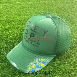 Fashion Summer Designer Patch Embroidery Mens Ball Caps Casual Galleryes Lettering Curved Dept Brim Baseball Cap Letters Hat PrintingS8W9