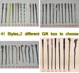 Vintage Magic Wand 41 Styles Magical Wands Party Favor With Gift Box Xmas Halloween Cosplay Gifts 500pcs DAP4726971280