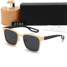 sunglasses for men designer summer shades Polarised pilot eyeglasses black vintage oversized sun glasses of women male sunglass with box 0120