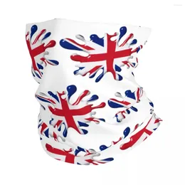 Berets Union Jack British Flag Bandana Neck Gaiter UV Protection Face Scarf Cover Men Women Headwear Tube Balaclava