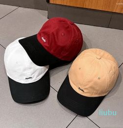 Quick drying fashion color baseball cap for men and women spring and summer soft top letter breathable sun visor