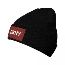 Berets DKNYS Bonnet Hats Fashion Word Knit Hat Unisex Adult Street Y2K Elastic Beanie Autumn Kpop Printed Caps