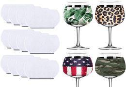 Sublimation Blanks Products Wine Glass Sleeve Sublimation Neoprene Insulator Cover DIY Wine Glass Sublimation Blanks Supplies3767693