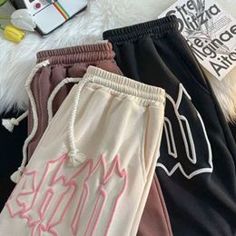 Men's Shorts Y2k Kasual Pakaian Wanita dan Pria Musim Panas Celana Huruf Goth Pendek Gym Keringat Longgar Harajuku Olahraga Streetwear Korea 230427